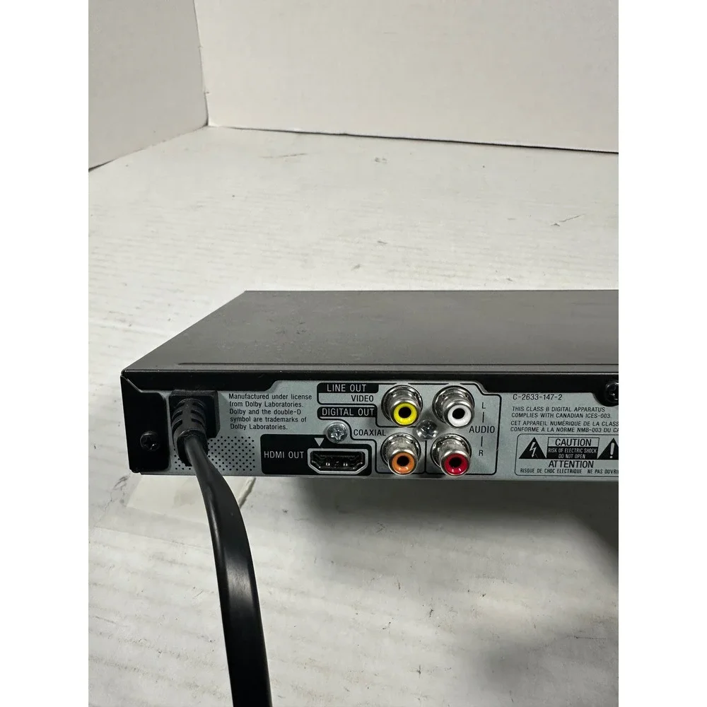 Sony DVP-SR510H CD/DVD Player HDMI 1080p Upscaling Black Media Player NO REMOTE